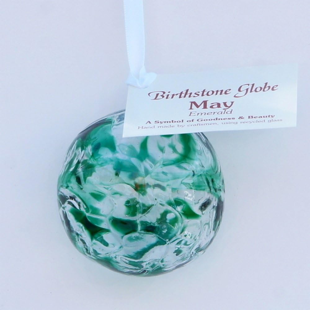 May Birthstone & Anniversary - Emerald - Friendship Globe - Small