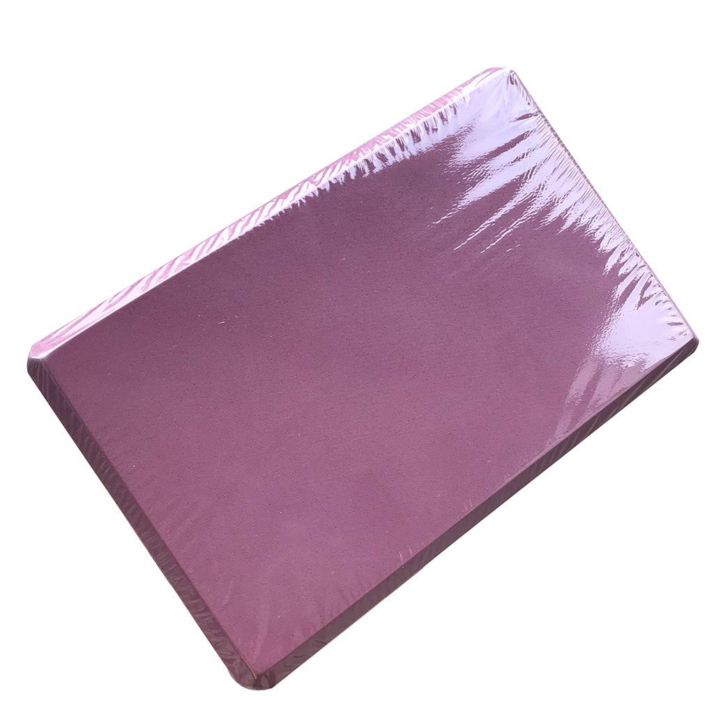 Voberry@ Yoga Blocks 2 Pack High Density EVA Foam Brick Provides Stability Balance & Support, Improve Strength and Deepen Poses - Great for Yoga, Pilates, Workout, Fitness & Gym
