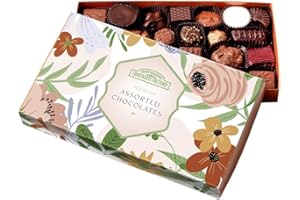 ROCKY MOUNTAIN CHOCOLATE FACTORY Rocky Mountain Chocolate Holiday Small Assorted Chocolate Gift Box - Handcrafted Irresistible Pecan Caramel Patties - Chocolate Lover's Delight | Your Love for Sweetness in Every Bite! 14.5oz