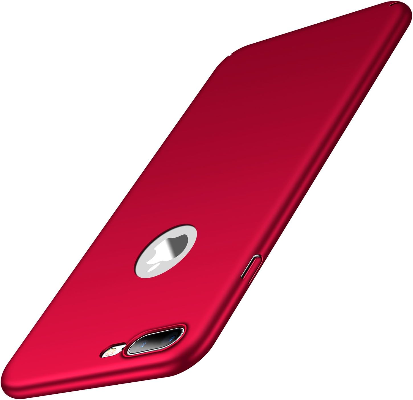 Arkour iPhone 8 Plus Case, Minimalist Ultra Thin Slim Fit Smooth Matte Surface Hard PC Cover for iPhone 8 Plus (Smooth Red)