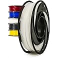 Gizmo Dorks Flexible TPU Filament for 3D Printers 1.75mm 200g, White