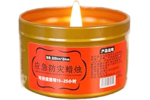 Long Lasting Survival Candles for Indoor, Storm Candles - Portable Outdoor Survival Kit Lighting for Home Car and Picnic