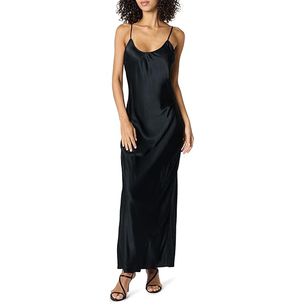 green emerald velvet dress Vince Womens V-Neck Maxi Slip Dress, Jade Lake, XX-Small at Amazon Women's  Clothing store