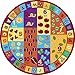Furnish my Place 740 ABC with Numbers ABC Area Rug for Kids | Educational Alphabet Letter & Numbers | Nurseries Kindergarten | Play Area | Multicolor (3'3