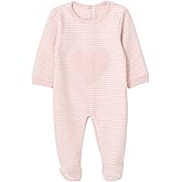 CozeeME Modal Baby Girls Sleep N' Play Coverall Newborn Sizes (0-3 Months - 9 Months)
