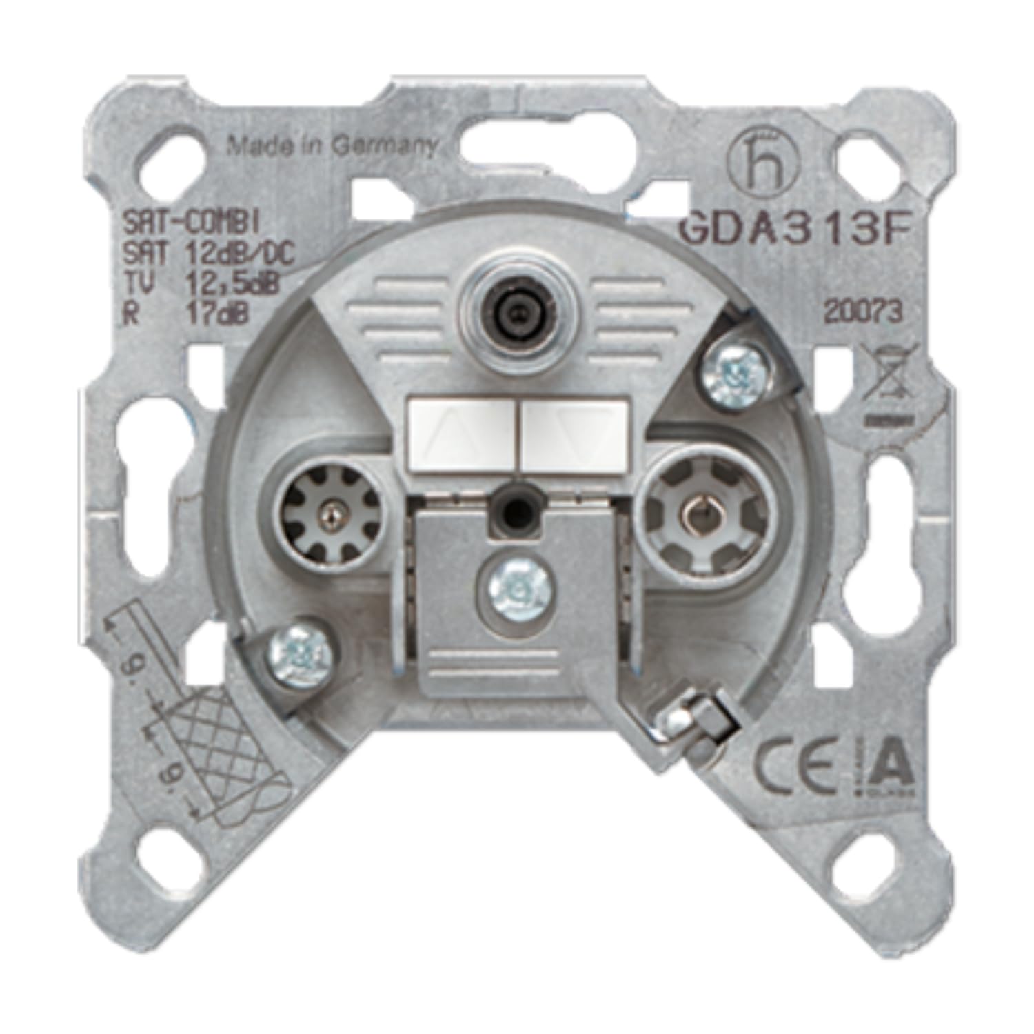 Jung GDA 313 F through socket GDA313F 3-hole