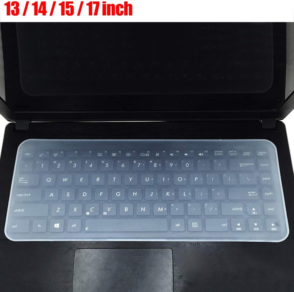 Dyllutrwhe Keyboard Skins Silicone Waterproof Dust-Proof Notebook Laptop Keyboard Protector Cover Film 13-14 inch