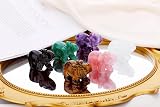 XIANNVXI Amethyst Crystal Elephant Ornament, Healing Figurine Gift view 5