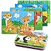 BBLIKE Wood Jigsaw Puzzles for Kids Toy in Tin Box, 4 Varying Degree of Difficulty Educational Learning Tool Best Birthday Present for Boys Girls (Animal)