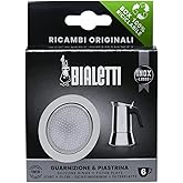 Bialetti 800412 Spare Parts, Includes 1 Gasket and 1 Plate, Compatible with Venus, Kitty, Musa and Class (6 Cups)