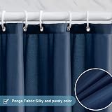 Furlinic Navy Shower Curtain Anti Mould Waterproof 90x180cm Polyester view 3