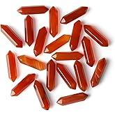 ZHIYUXI Carnelian Crystal Stones and Crystals Carnelian Stone Healing Crystals Quartz Gemstone Tumbled Polished Energy Reiki Healing Stone Wholesale Crystal Wands Decor Gifts 10 Pcs