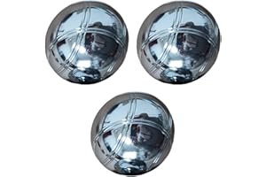 Oshhni Bocce Balls Set Boules Interactive Toy Stainless Steel Lawn Balls French Petanque Game for Yard Gym Adults