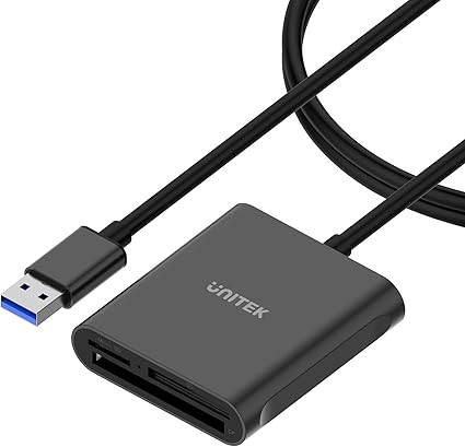 Amazon Unitek Usbカードリーダー 3スロット Usb 3 0コンパクトフラッシュカードリーダー 3枚同時読み取り アルミ メモリーカードアダプター Cf Tf Sdxc Sdhc Sd マイクロsdxc マイクロsd マイクロsd マイクロsdhc 4ft ブラック Unitek 外付メモリ