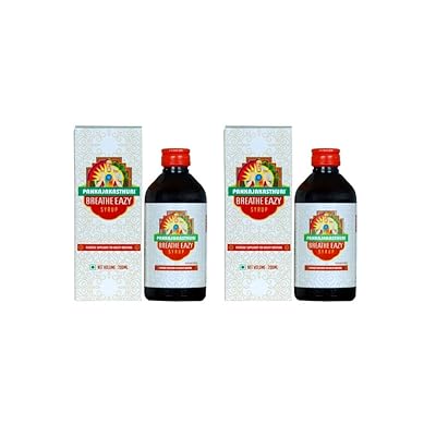 Breathe Eazy Syrup by Pankajakasthuri Herbals - 400ml (200ml x 2)