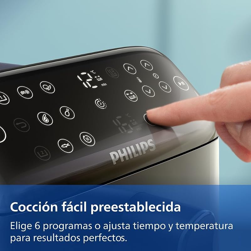 4000 Airfryer - Freidora de Aire doble Cesta Vertical 10L, Negro — foto 8 de 8