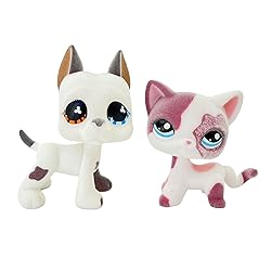 2pcs Custom-Made Flocked Animal Figure Fuzzy Collie
