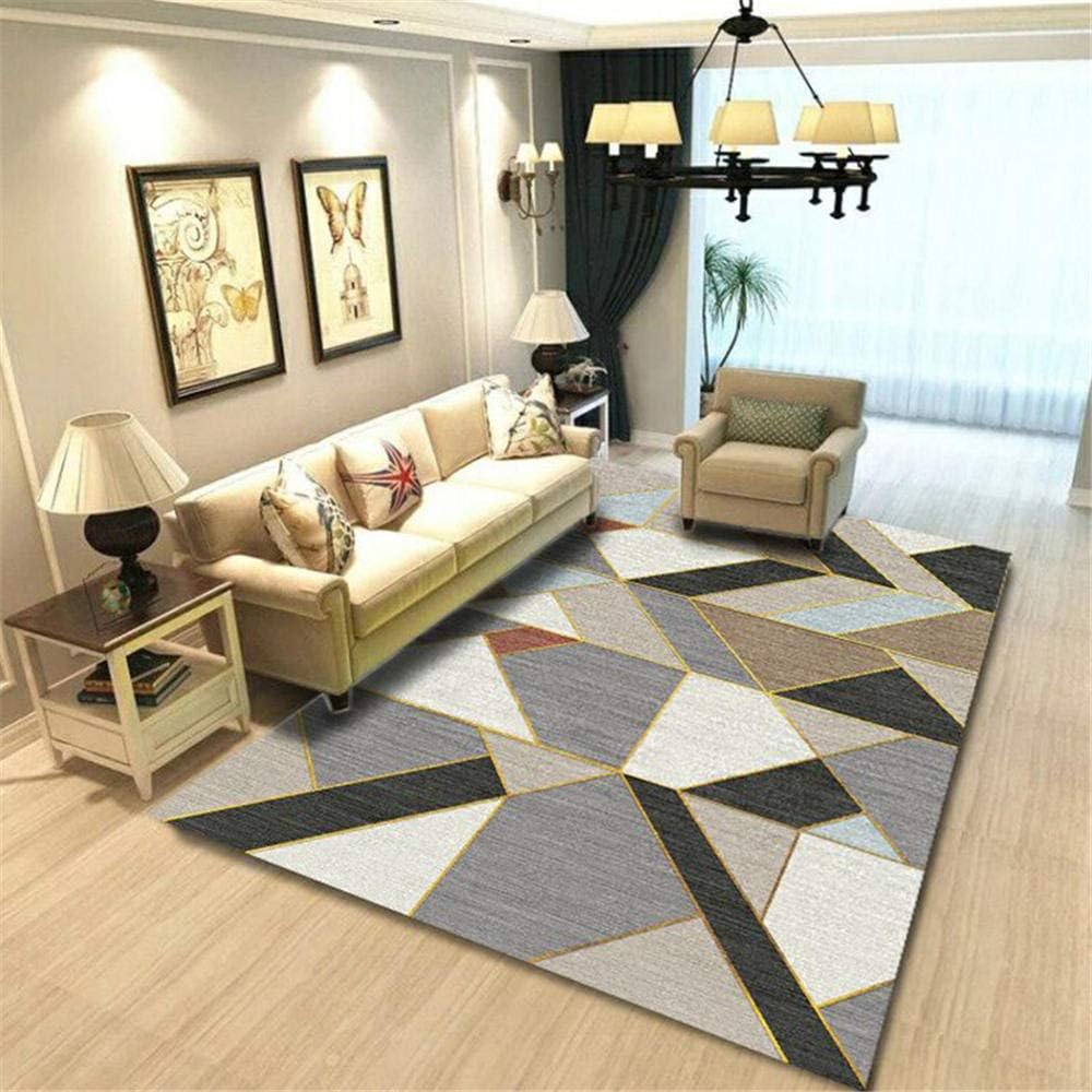 Kunsen aesthetic bedroom decor Bedroom gray carpet geometric modern living room dining room