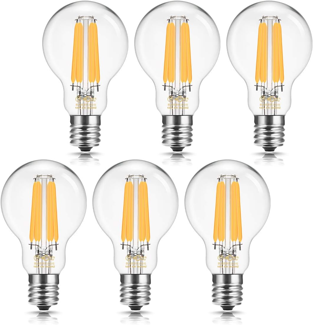 Amazon.co.jp ドリスショップ LED電球 E17口金 60W形相当 電球色 クリプトン電球 フィラメント電球 全方向