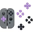 GeekShare Silicone Pastel Cross D-Pad Button Caps Set - ABXY Key Buttons Sticker Compatible with Switch/OLED Joy-Con (Spooky Cat)