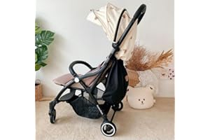 Stroller Storage Hanging Bag With Adjustable Straps Elastic Top Pocket Universal Fit for Diaper and Bottle Use in Car Seat, B