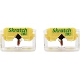 JICO SKRATCH 101 Replacement Styli Compatible with Shure M44-7, JICO J44A 7 &amp; JICO IMPACT (2 pcs)