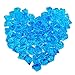 Bestgle 100Pcs 8.5OZ Aquarium Decoration Ornament Glass Beads Acrylic Crystals Gems Ice Rocks for Table Scatter, Vase Filler, Event, Wedding, Arts, Crafts & Fish Tank Bowl, Blue