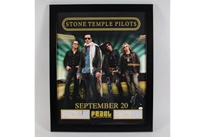 Stone Temple Pilots Signed Poster Display (4) Sigs. Incl. Scott Weiland, Dean DeLeo - COA JSA
