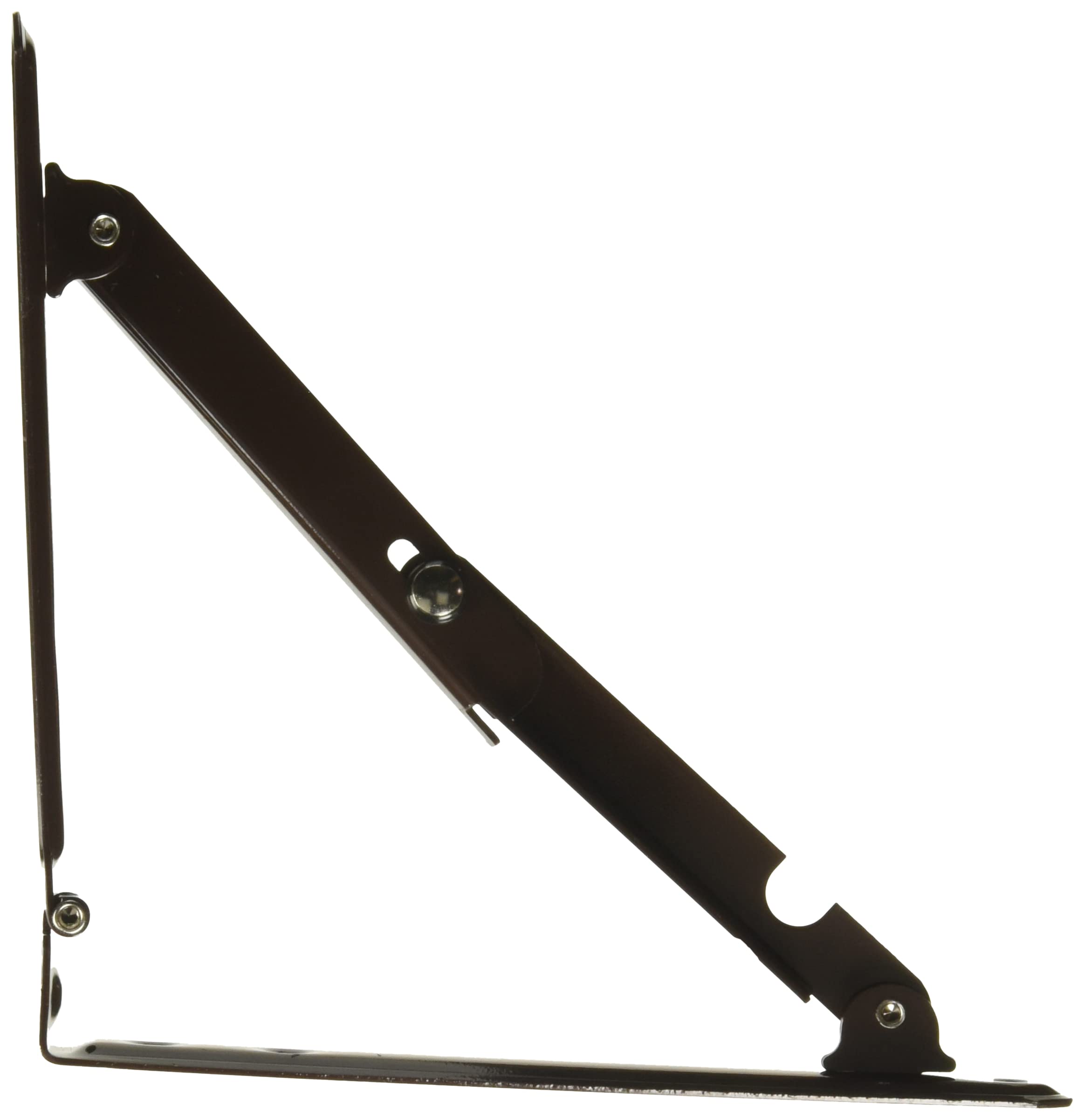 JR Products 20735 Folding Shelf Bracket - Brown, 7.75" x 7.75" x 11.75\ โ image 1