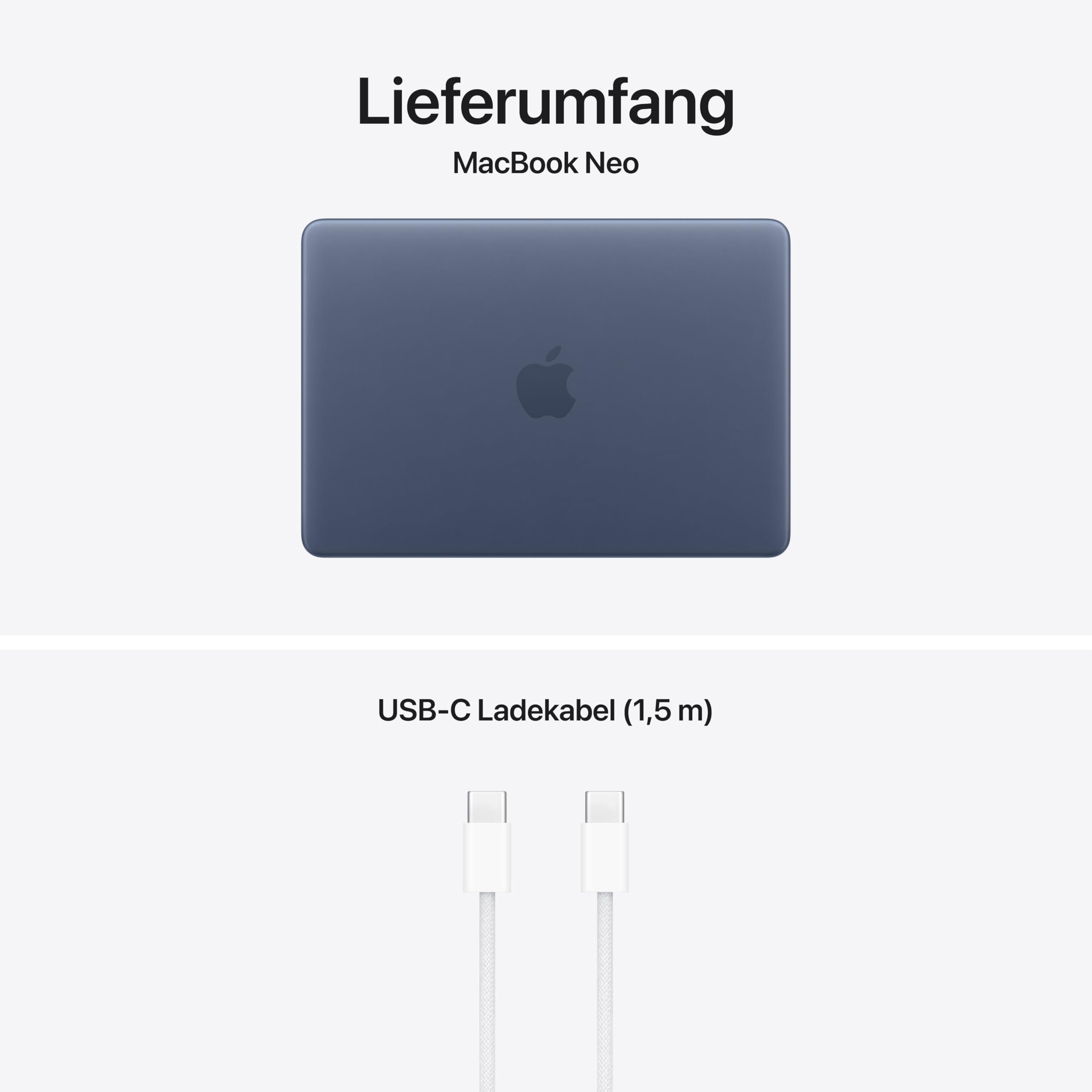 Apple 13" MacBook Neo Laptop mit A18 Pro Chip: Entwickelt für KI und Apple Intelligence, Liquid Retina Display, 8 GB gemeinsamem Arbeitsspeicher, 256 GB SSD Speicher, 1080p FaceTime HD Kamera; Indigo 6