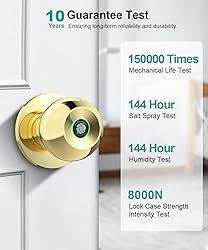 Fingerprint Door Lock, Smart Fingerprint Door Knob