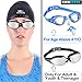 EVERSPORT Swim Goggles 2 Pack, Blue& Pro Mirrored Black, Swimming Glasses for Adult Men Women Youth Kids Child, Anti-Fog, UV Protection, Shatter-proof, Watertight