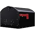 Gibraltar Mailboxes Storehouse Extra Large Capacity Galvanized Steel Black, Post-Mount Mailbox, SH400B01