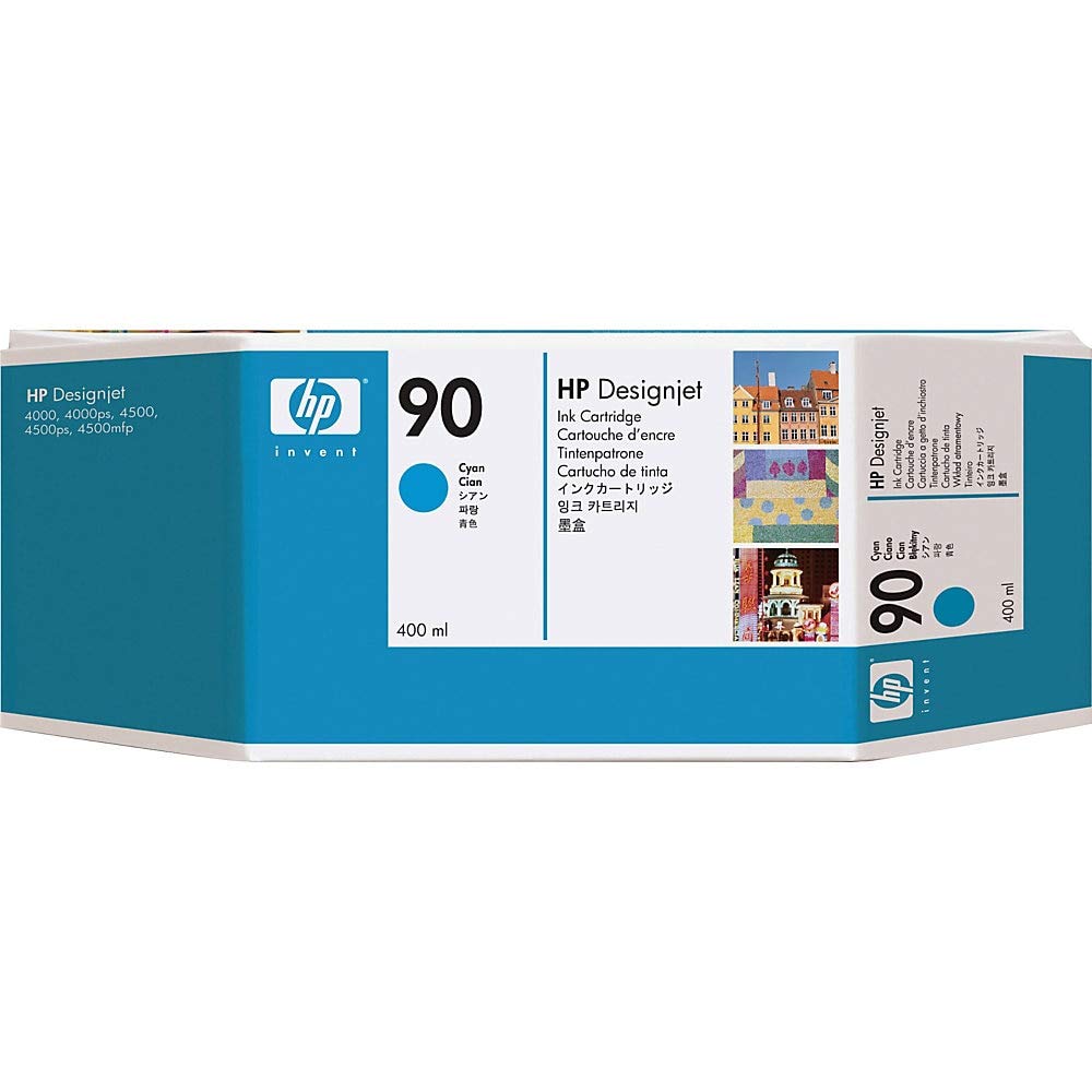 HP Original C5061A Ink Cartridge No 90 Cyan 400Ml