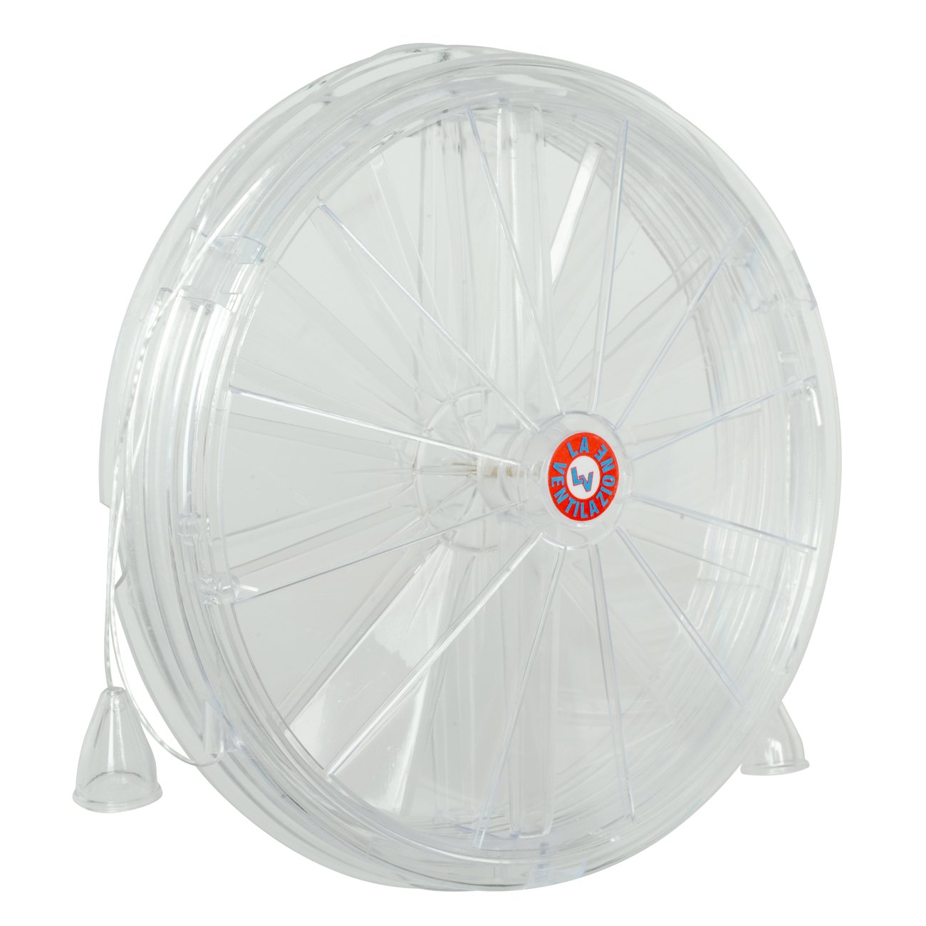La Ventilazione AE200 Thermal Window Aerator for Opening and Closing Airs, Diameter 210 mm, Transparent Imitation Glass