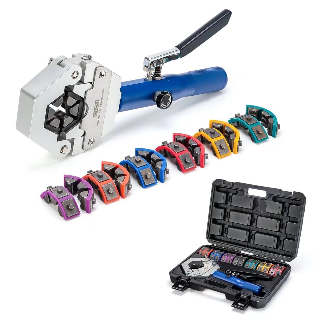 IBOSAD Hydraulic AC Hose Crimper HydraKrimp 71500 Manual A/C Hose
