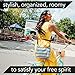 Baggallini Hobo Tote - Lightweight, Water-Resistant Travel Purse With Multiple Pockets and Removable Wristlet