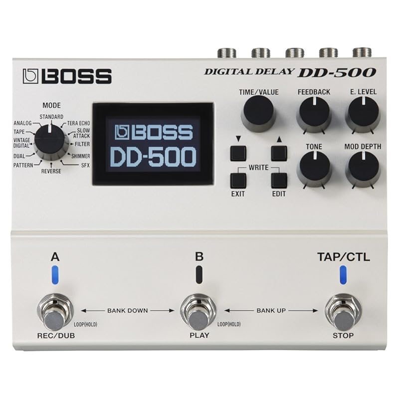 BOSS DD-500 - DD-20の正統後継モデルであり、高性能DSPを採用した多機能デジタルディレイ【Supernice!エフェクター】