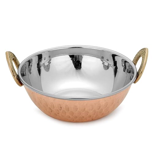 Copper Karahi Serving Bowls