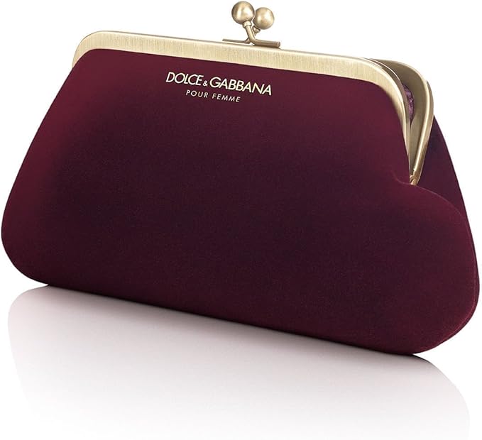 Dolce & Gabbana pour femme burgundy clutch/purse evening bag Amazon