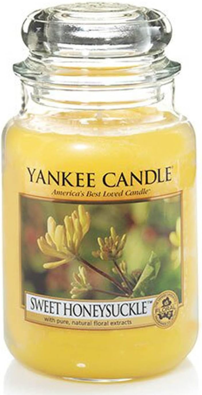 Official Yankee Candle Sweet Honeysuckle Traditional Classic Signature
