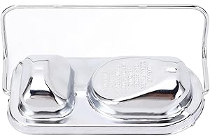 Master Cylinder Cover, Stainless Steel Chrome Brake Master Cylinder Cover Chrome Brake Cylinder Cover with Bail for Bendix St