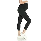 Leggings Depot Women's Fabluxe Maternity Leggings Over The Belly Pregnancy Yoga Pants Ultra Soft Activewear for Workout