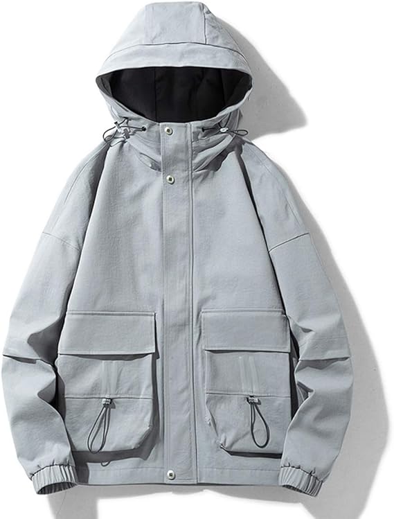 Amazon ジャケット 春物メンズ アウター おおきいサイズ コート ジッパー 防風防寒 軽量 カジュアル トップス 大きいサイズ ウインドブレーカー おしゃれ 秋 スポーツ ファッション M 4xl コート ジャケット 通販