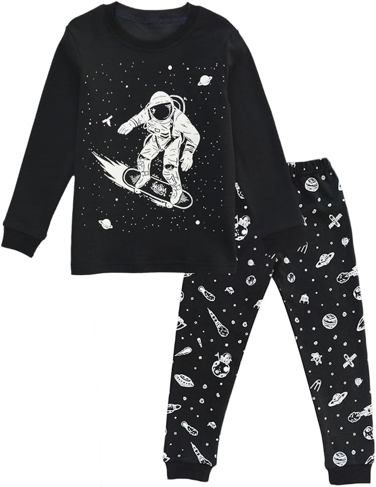 Toddler Boy's Cotton Two-Piece Pajama Pjs Sets long sleeve sleepwear Jammies