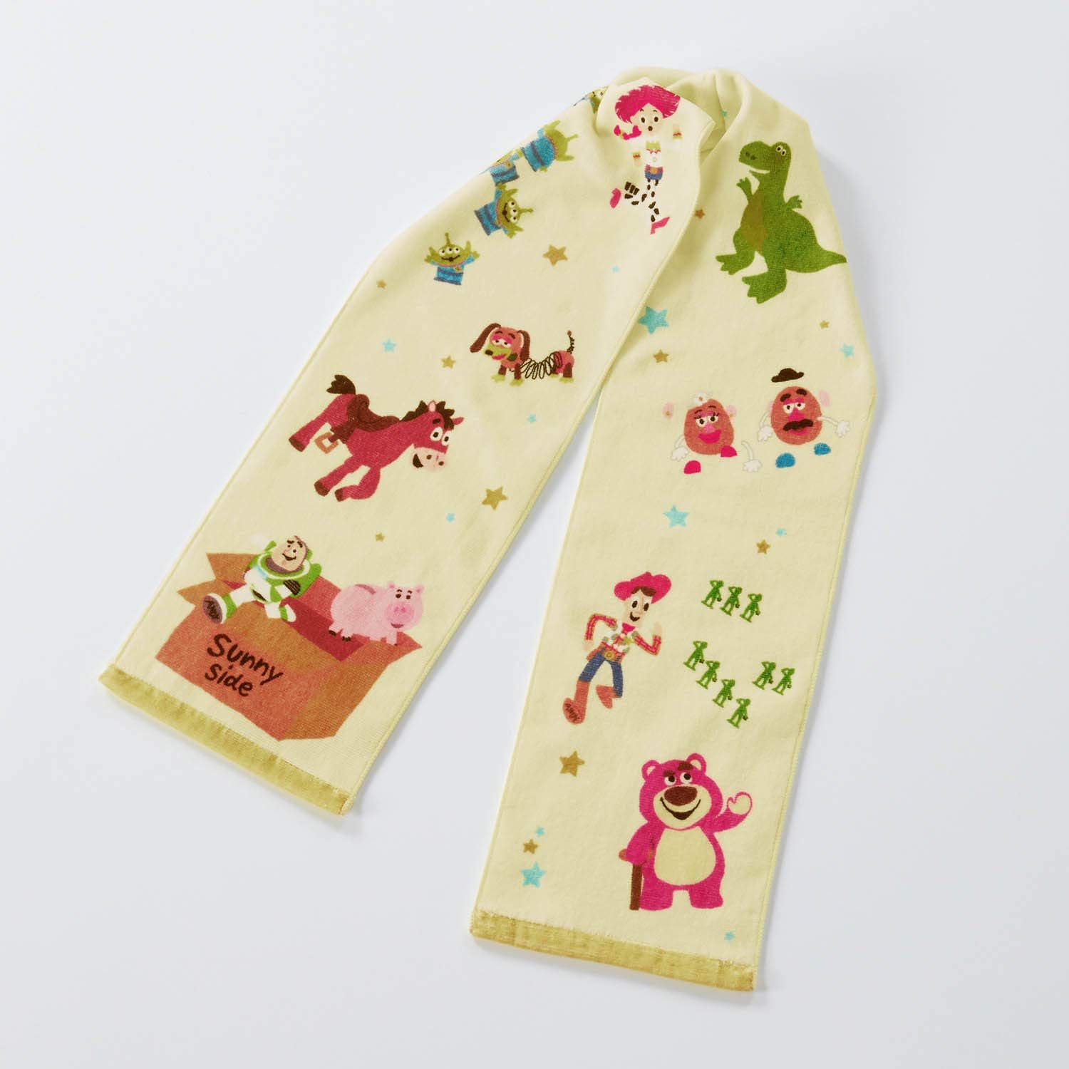 Amazon Co Jp ベルメゾン ディズニー タオル スポーツタオル スリム 綿100 トイ ストーリー ホーム キッチン