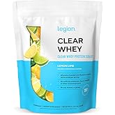 LEGION Clear Whey+ Protein Isolate Powder – Naturally Flavored Lemon Lime, 22g Protein with BCAAs, Zero Sugar & Lactose Free, Fast-Digesting Grass-Fed Whey, Refreshing Light Protein Shake (20 Serving)