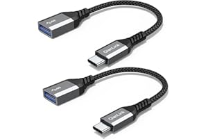 QIANLINK USB C to USB Adapter (2 Pack), USB Type C Male to USB 3.0 Female OTG Cable Thunderbolt3 to USB Adapter for iPhone 15 Pro Max, MacBook Pro/Air, iPad Pro/Air, Samsung Galaxy S24 S23 Ultra S22 S21 S20