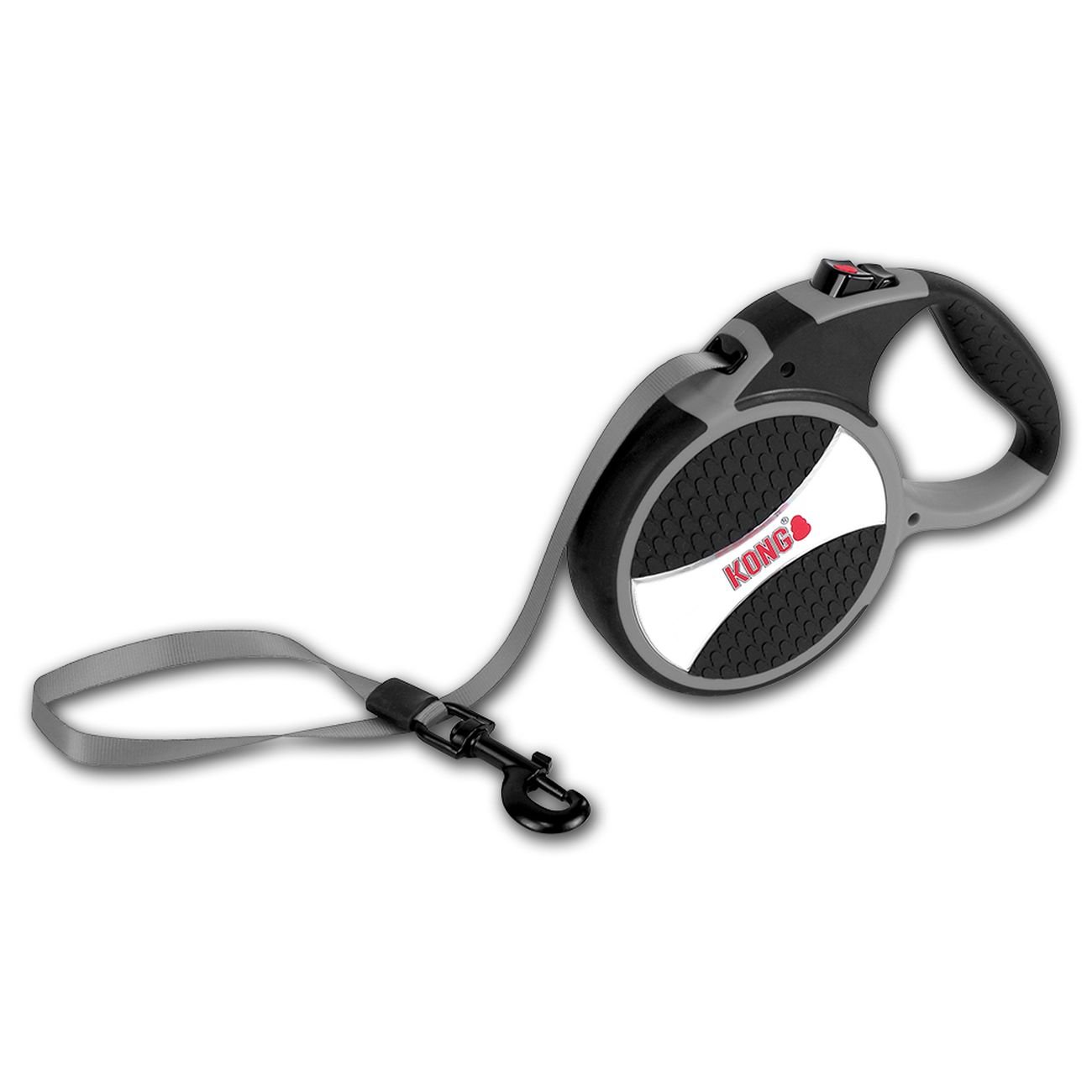 KONG Explore Retractable Dog Leash, Large, Grey, 7,5m Tape