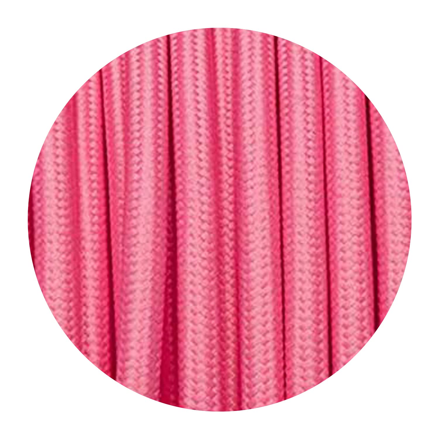 LEDSone 16.4ft Vintage 2 Core Round 18 Gauge Rose Pink Cable Fabric Cloth Covered Electrical Wire, 5m 2 conductors Lamp cable Modern Cloth Covered Wire for Pendant Light Bulb Industrial DIY Project. — image 1